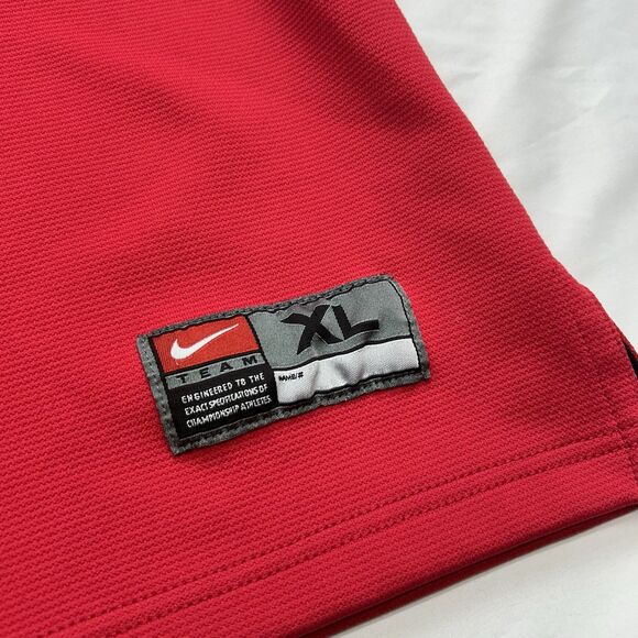 Nike Team Apparel Maryland University Terrapins Men's XL Warm Up Shirt Y2K Red - Picture 4 of 12